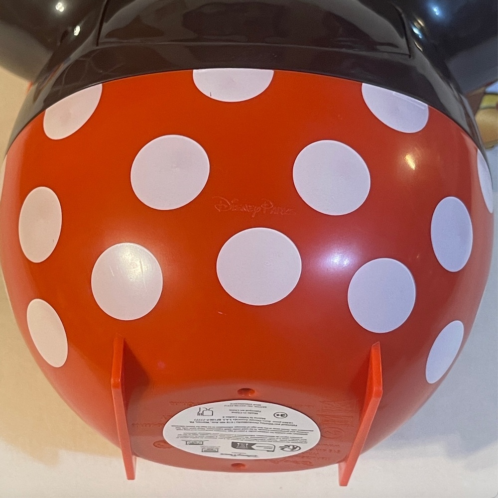 Disney Parks Minnie Mouse 90TH Anniversary Popcorn Bucket 2019 w/ Strap - Picture 10 of 15